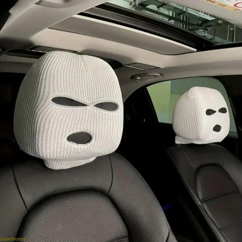😆 Funny Cartoon Car Headrest Covers – 2PCS Universal Fit-🚗