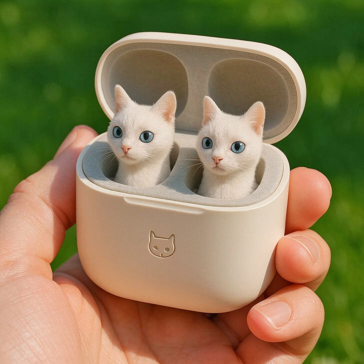 Premium 3D Artist-Series Animal Wireless Earbuds | Wireless Earphones with Cartoon Charging Case