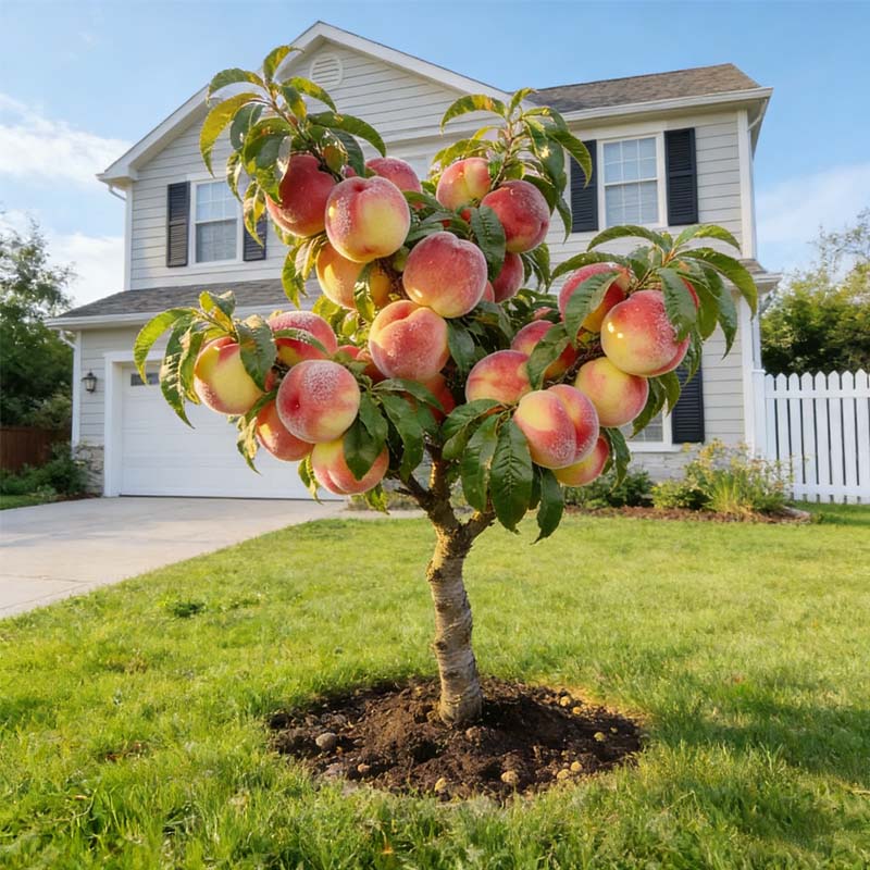 ๐ฅ 65K+ SOLD! ๐ Heirloom "Honey Red" Dwarf Peach Seeds โ Rare Red-Flesh Variety, Dwarf Container Friendly & Year-Round Planting ๐ฟ