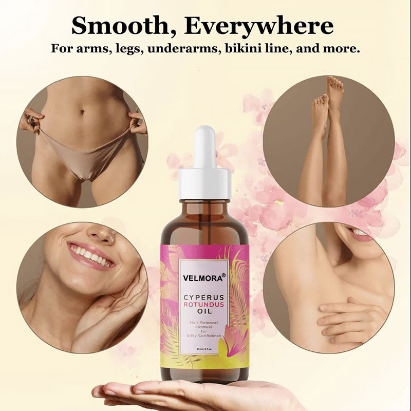 🌿 Natural Hair Removal Oil for Smooth, Radiant Skin – Gentle & Effective
