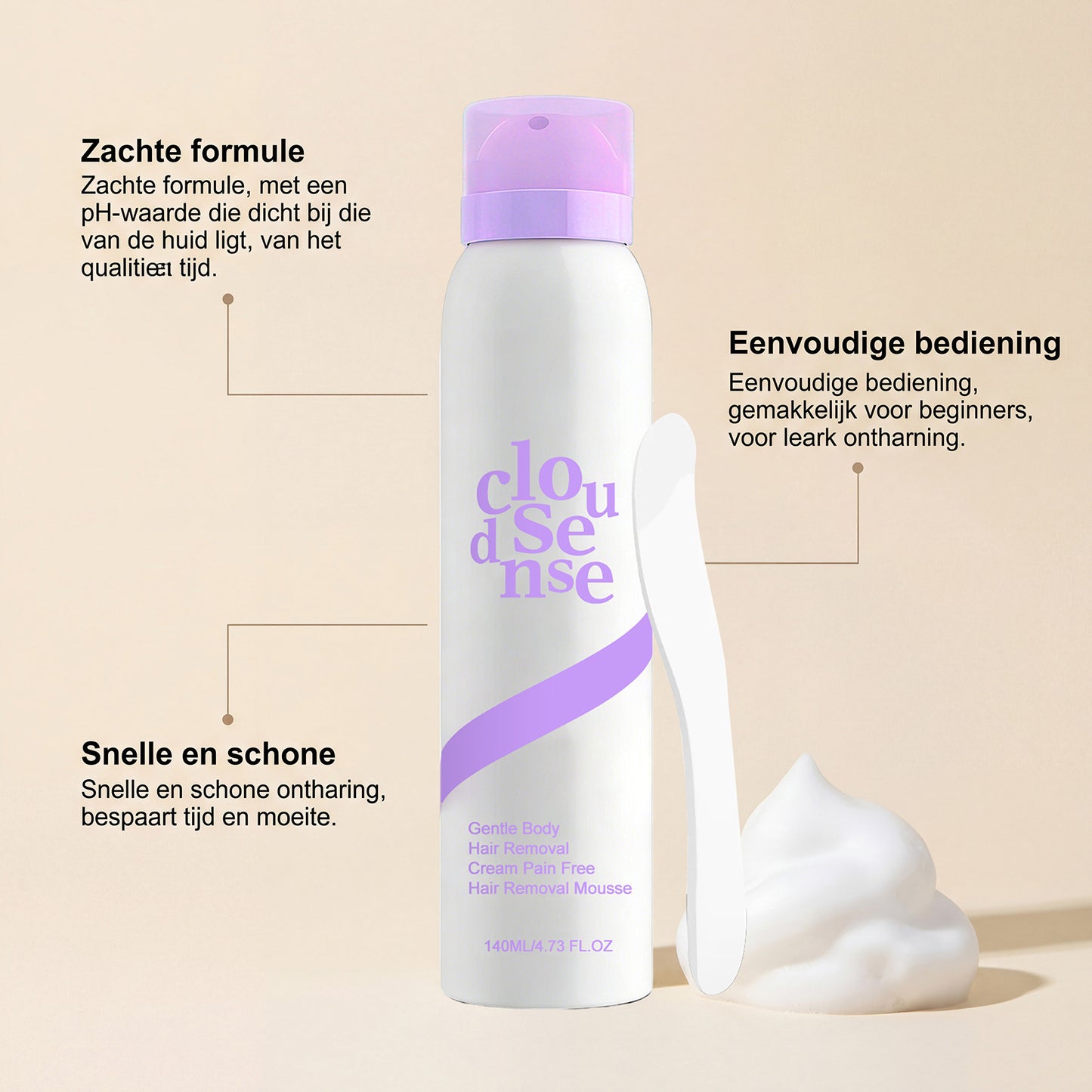 Pain-Free Hair Removal Cream for Sensitive Skin