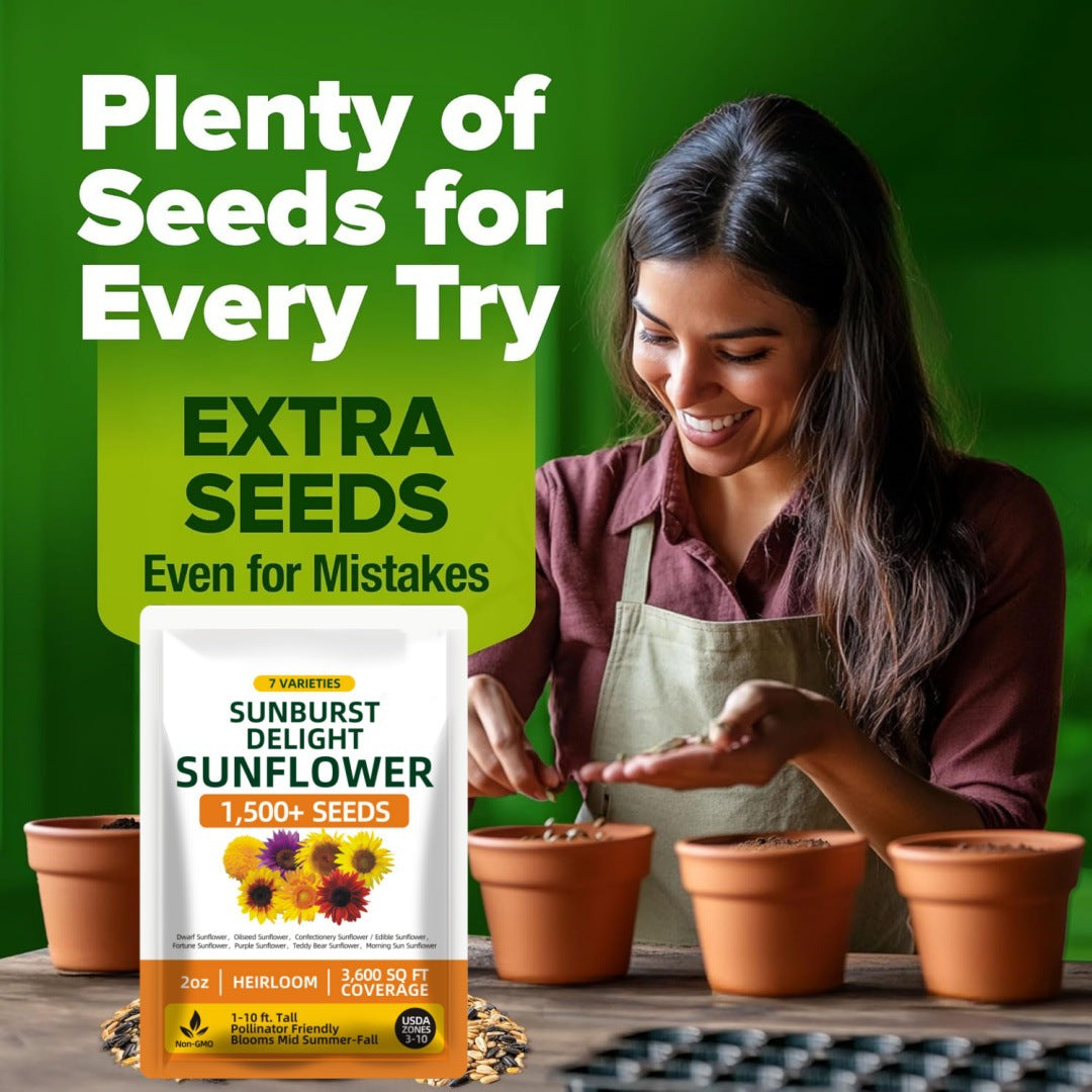 Sunflower Seeds Mix – Red & Colorful Heirloom Collection