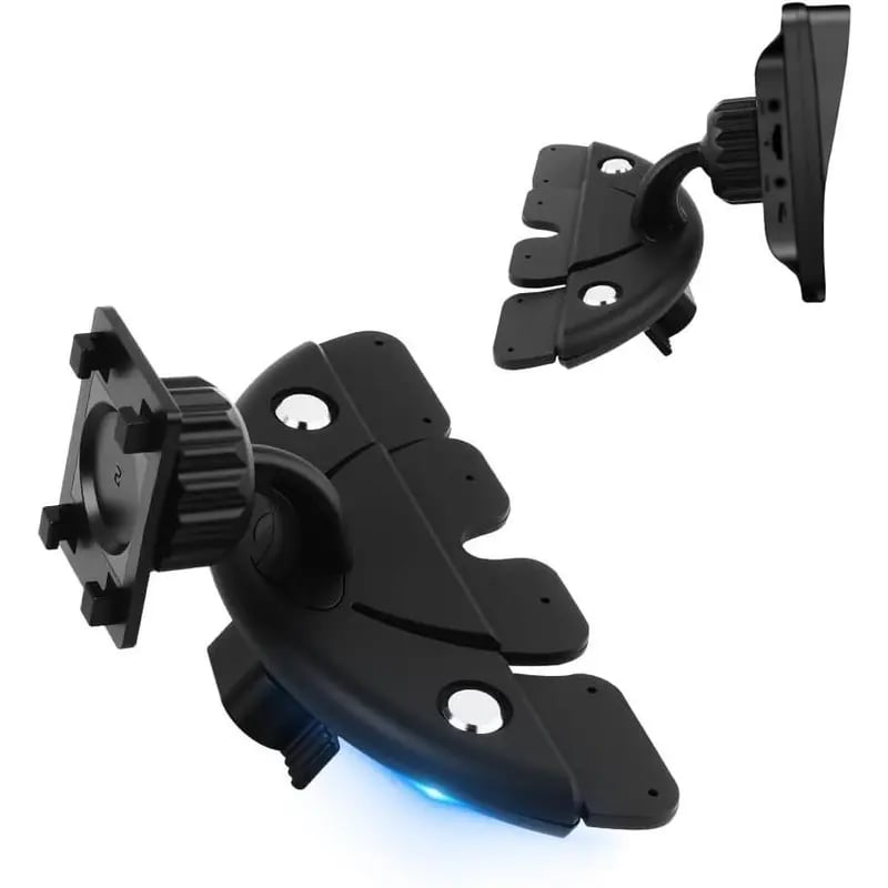 🎁360° Rotating CD Slot Car Mount – Triangle Stable Holder for CarPlay Screens, GPS & Dashcams
