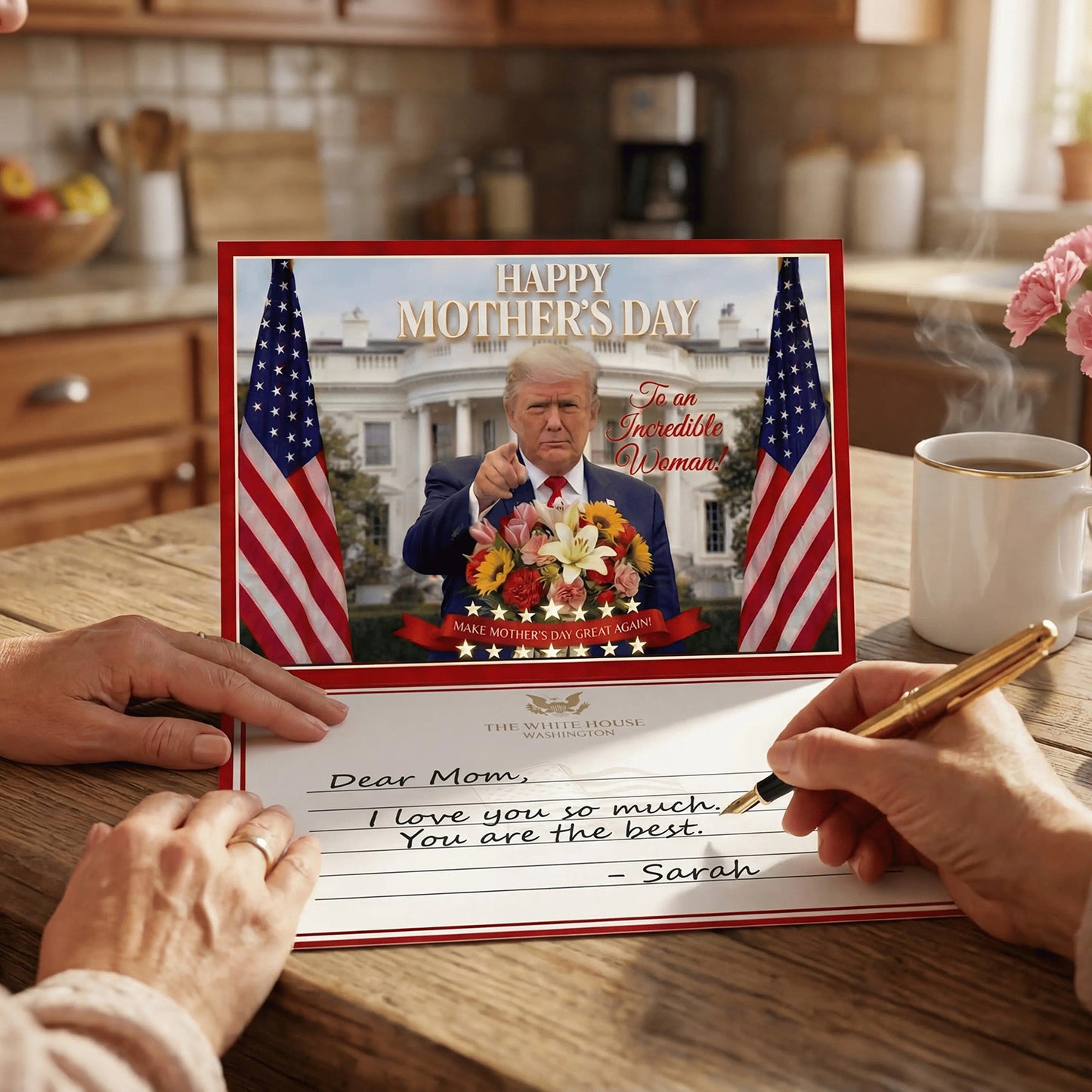 Funny Trump Mother's Day Card with Audio Voice Message – Make Mother's Day Great Again