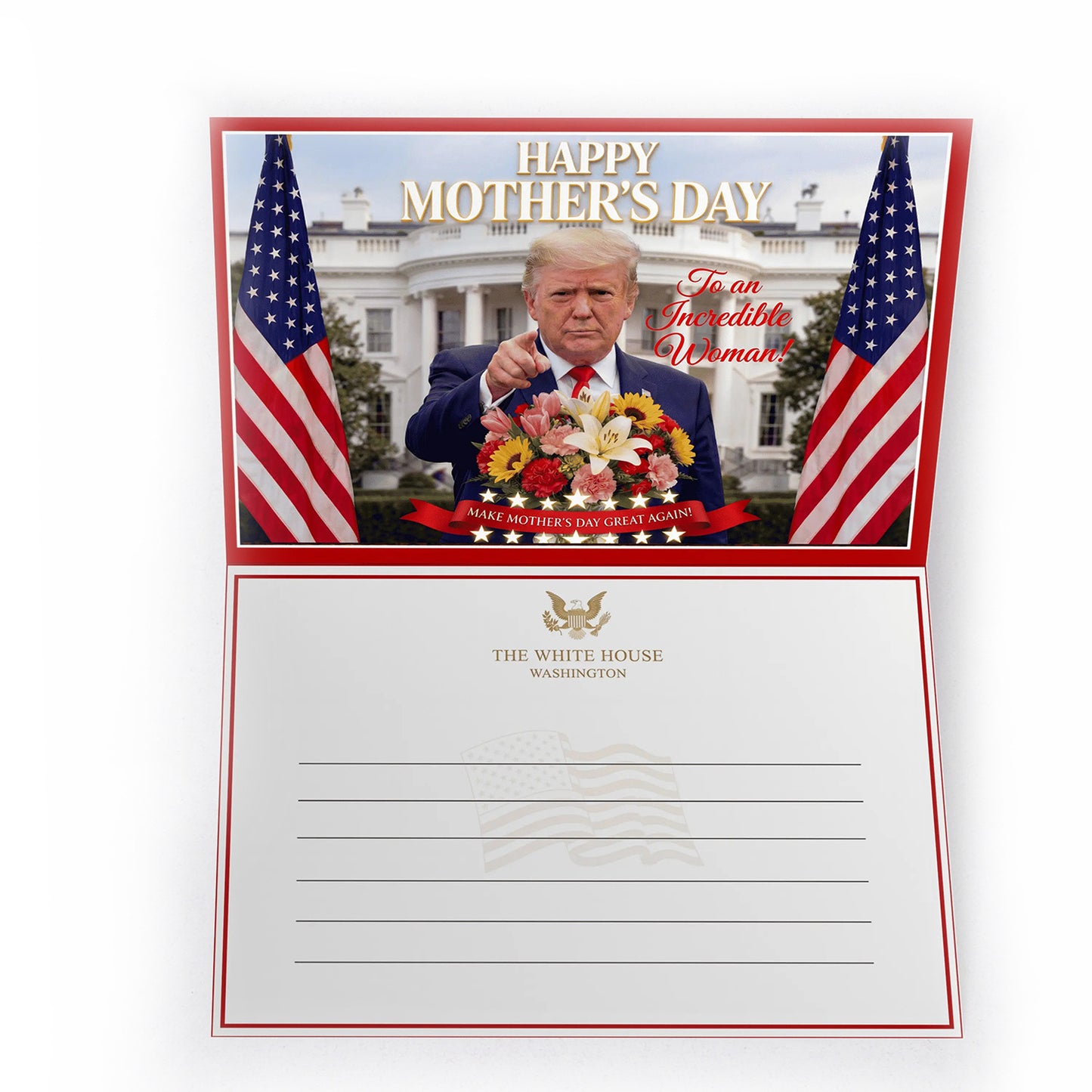 Funny Trump Mother's Day Card with Audio Voice Message – Make Mother's Day Great Again