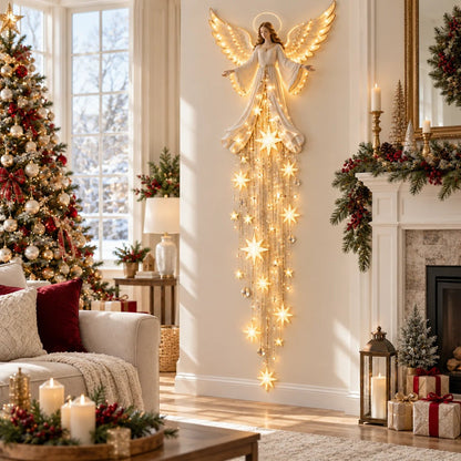 Angel Blessing Starfall Wall Light – Heavenly Christmas Wall Decor(🎁Buy 2 Free Shipping)