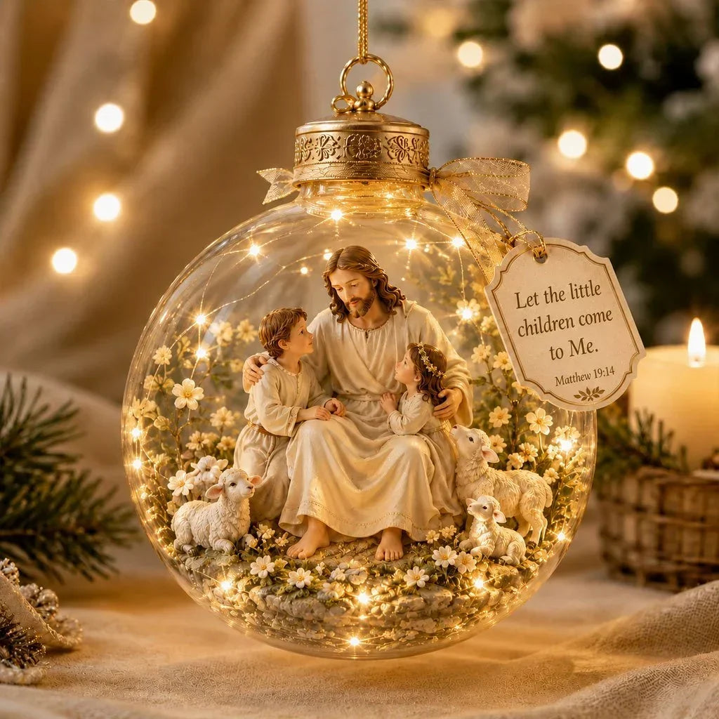 Illuminated Christian Scripture Keepsake Ornaments