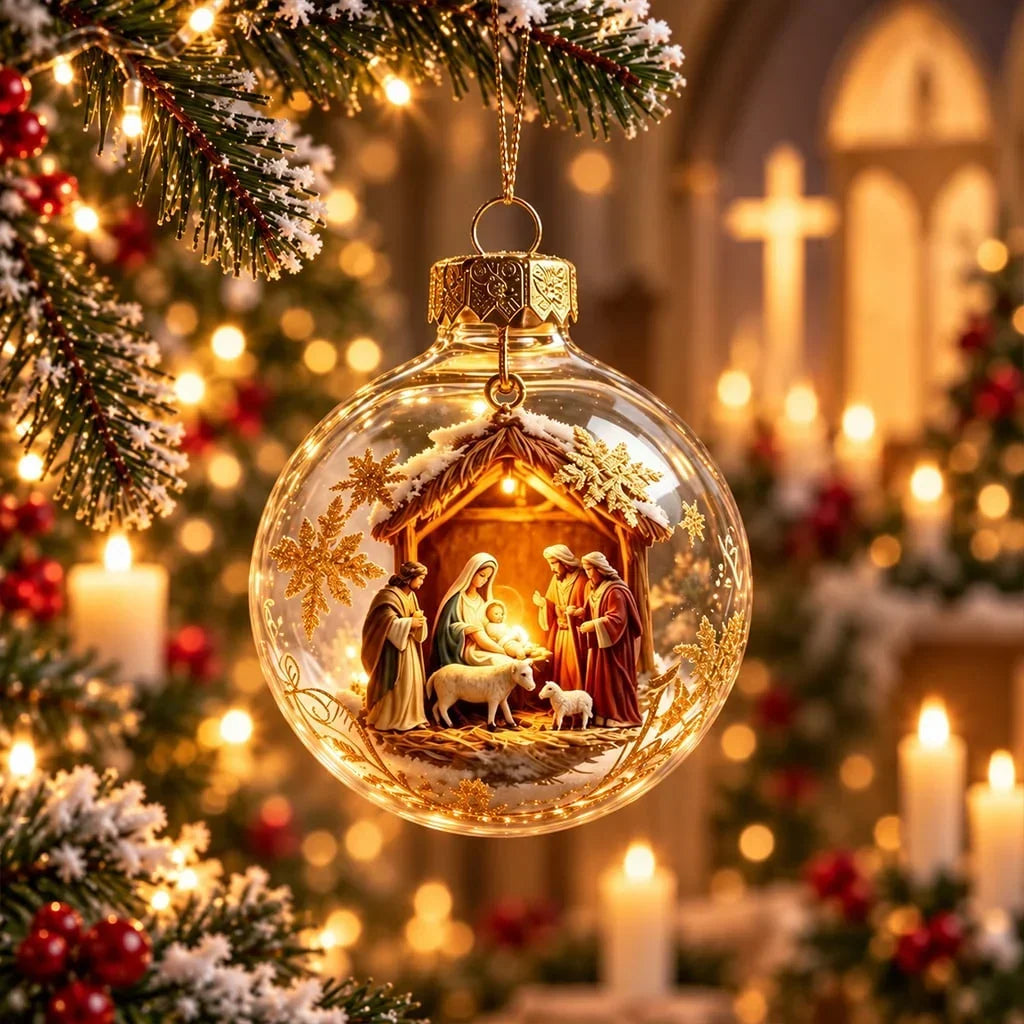 Illuminated Christian Scripture Keepsake Ornaments