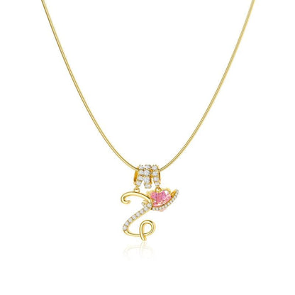 💖Last Day 50% OFF✨3-Layering Initial A-Z Letter Pendant Necklaces🎀