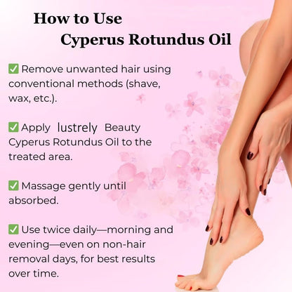 🌿 Natural Hair Removal Oil for Smooth, Radiant Skin – Gentle & Effective