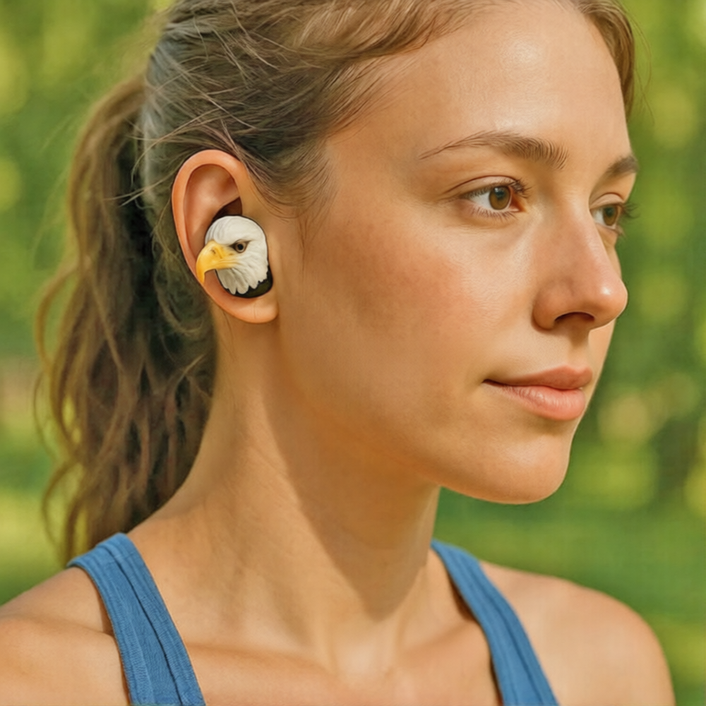 Premium 3D Artist-Series Animal Wireless Earbuds | Wireless Earphones with Cartoon Charging Case