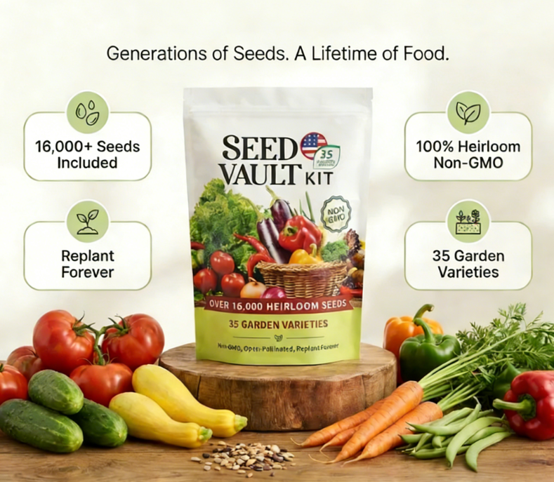 🚨 Grow Your Own Organic Veggies At Home | 35-Variety Seed Vault Kit🥦🥬🫑🌽🥔