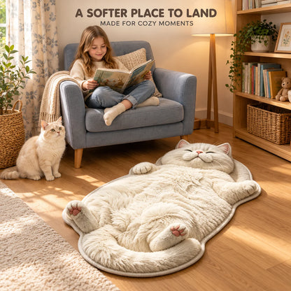 Chubby Tabby Cat Shaped Rug🐱