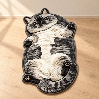 Chubby Tabby Cat Shaped Rug🐱