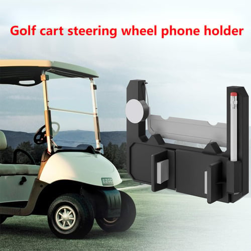 🔥Hot Sale 49% off - 🌟⛳ Clip-On Phone Holder for Golf Cart Steering Wheel – Quick Install & Firm Grip