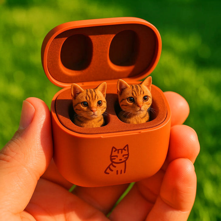 Premium 3D Artist-Series Animal Wireless Earbuds | Wireless Earphones with Cartoon Charging Case