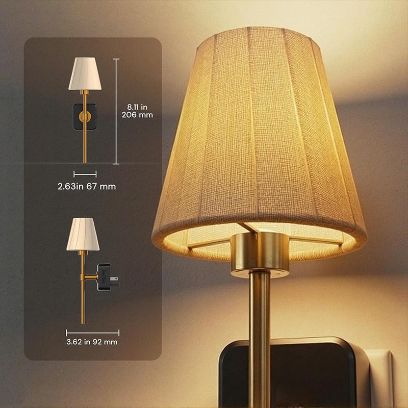 Pleated Fabric Cover Night Light