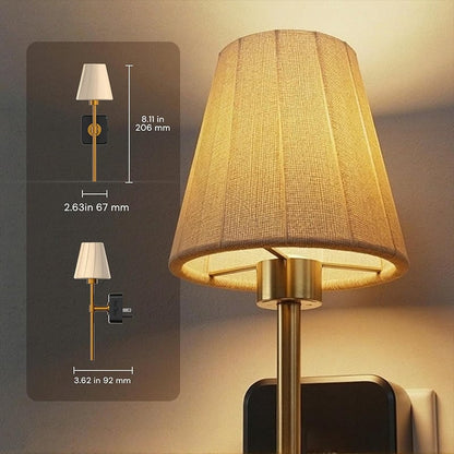 Pleated Fabric Cover Night Light
