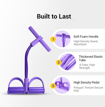 💪Multi-functional Pedal Resistance Band Trainer – Portable Foot Pedal Fitness Equipment for Home Gym🌿🏠