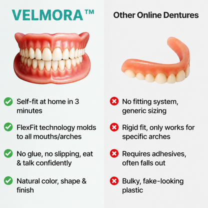 👑 Mother's Day Blowout: 70% OFF Ends Tonight! 🏆 Custom-Fit Dentures | Smile with Confidence