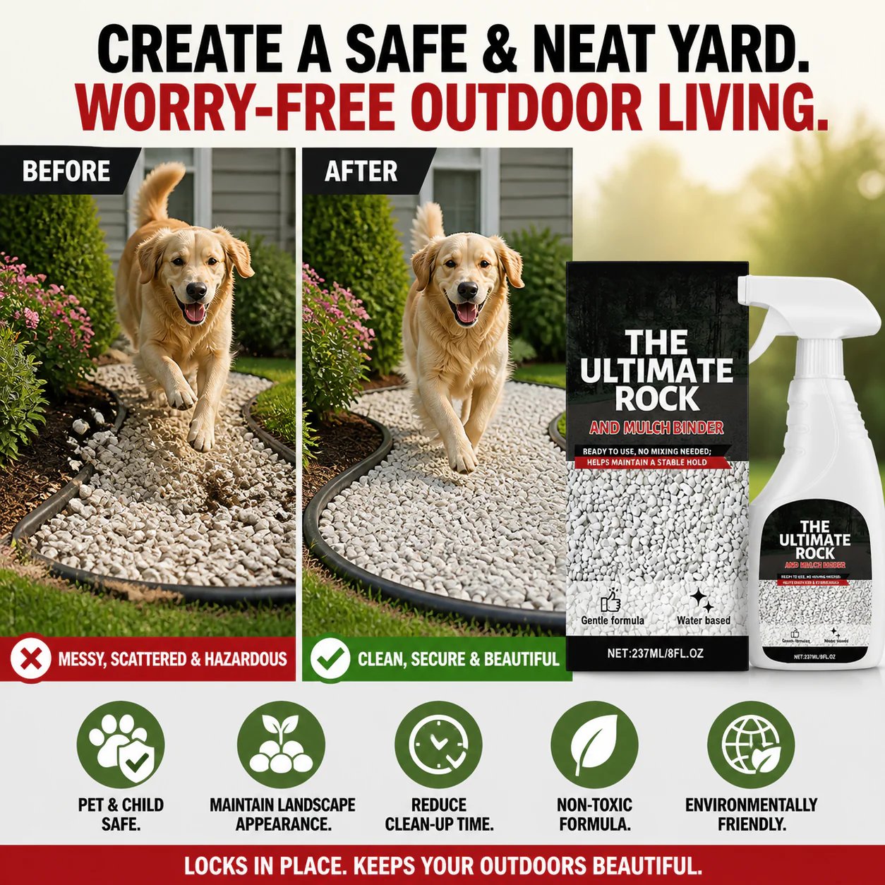 🌿 Outdoor Rock Stabilizer Spray Binder