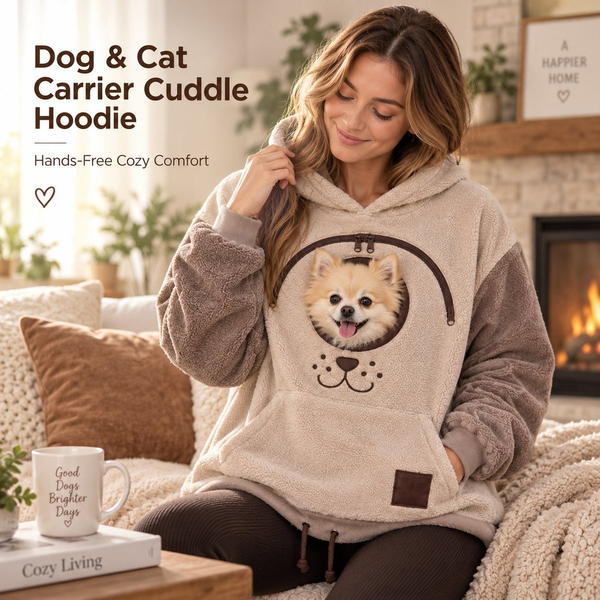 🐾 Cozy Pet Carrier Hoodie — Built-In Pouch for Cats & Small Dogs(🎁Buy 2 Free Shipping)