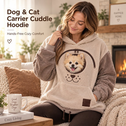 🐾 Cozy Pet Carrier Hoodie — Built-In Pouch for Cats & Small Dogs(🎁Buy 2 Free Shipping)