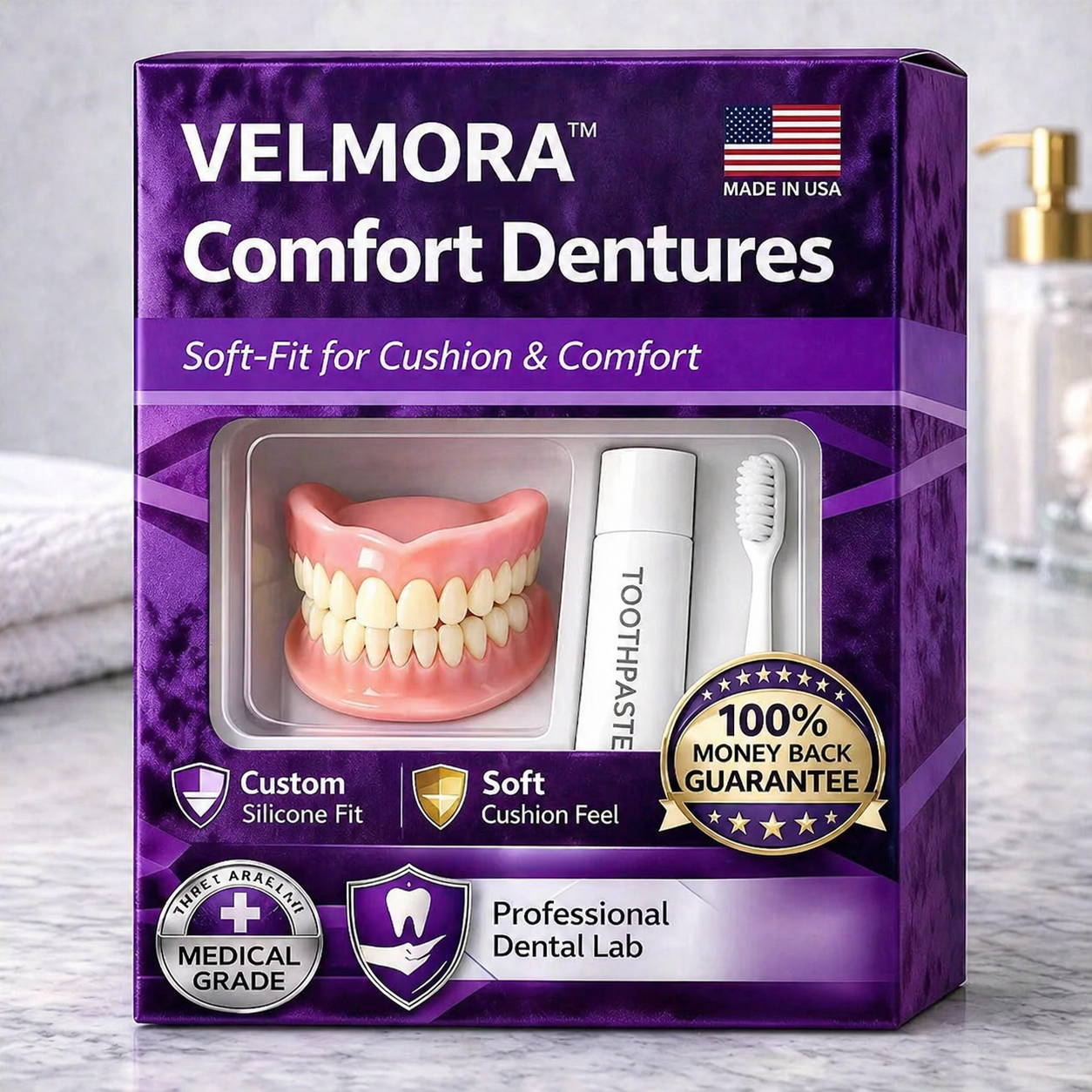 👑 Mother's Day Blowout: 70% OFF Ends Tonight! 🏆 Custom-Fit Dentures | Smile with Confidence