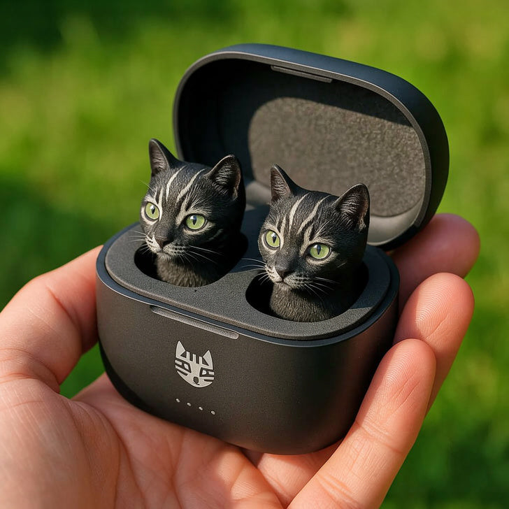 Premium 3D Artist-Series Animal Wireless Earbuds | Wireless Earphones with Cartoon Charging Case