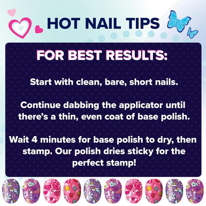 Cool Maker, GO Glam Studio Nail Kit, Style 200 Nails, 4 Designs, 2 Polish Applicators & Mask , Arts and Crafts for Ages 7 and up