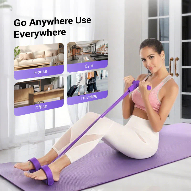 💪Multi-functional Pedal Resistance Band Trainer – Portable Foot Pedal Fitness Equipment for Home Gym🌿🏠