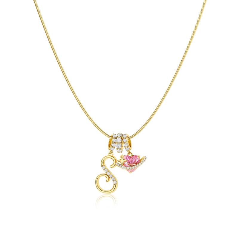 💖Last Day 50% OFF✨3-Layering Initial A-Z Letter Pendant Necklaces🎀