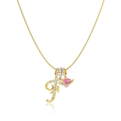 💖Last Day 50% OFF✨3-Layering Initial A-Z Letter Pendant Necklaces🎀