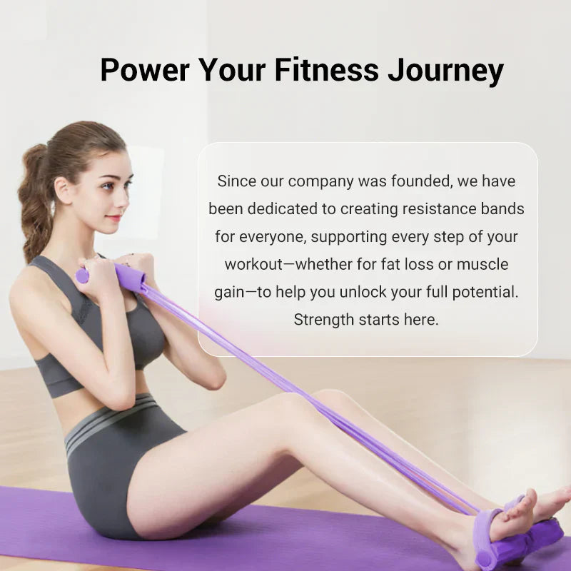 💪Multi-functional Pedal Resistance Band Trainer – Portable Foot Pedal Fitness Equipment for Home Gym🌿🏠