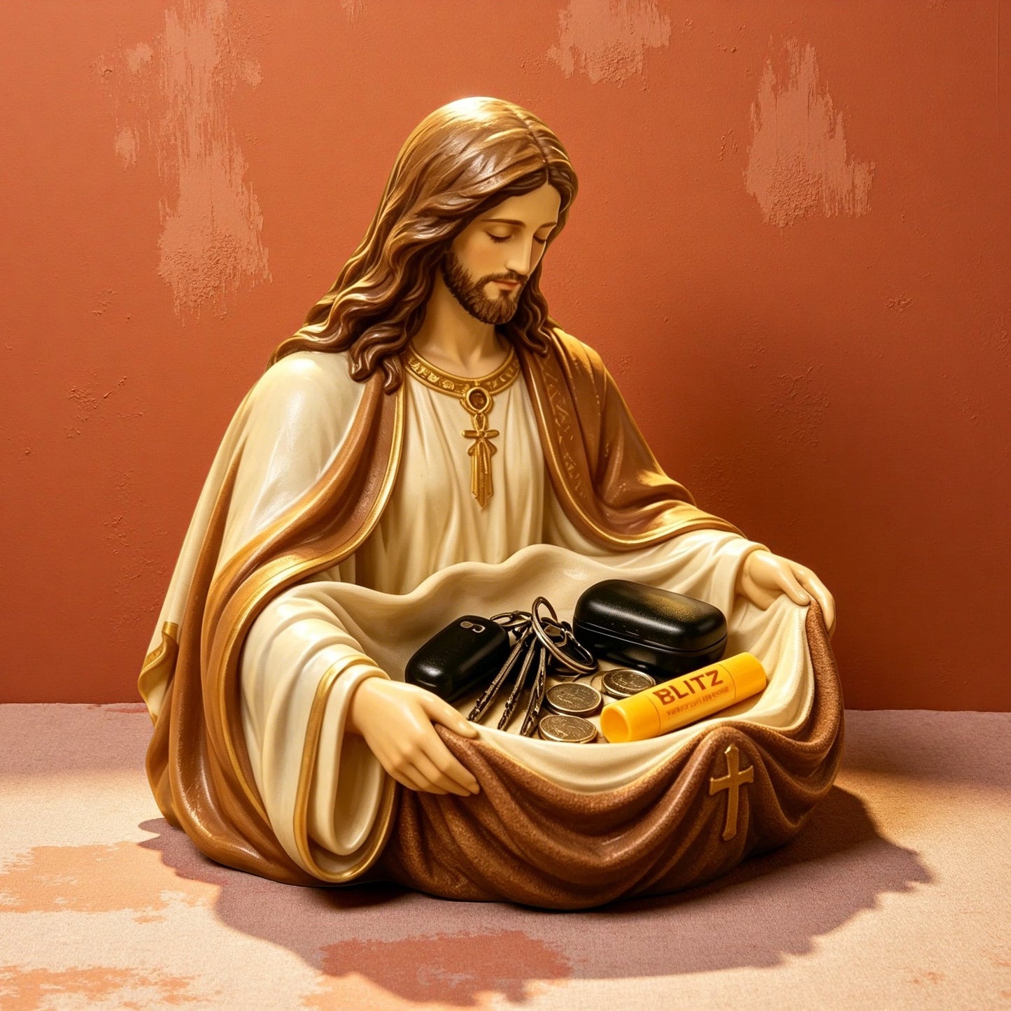 Handmade Jesus Storage Bowl