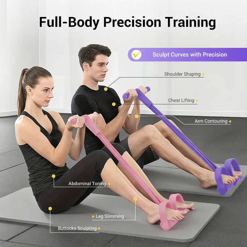 💪Multi-functional Pedal Resistance Band Trainer – Portable Foot Pedal Fitness Equipment for Home Gym🌿🏠