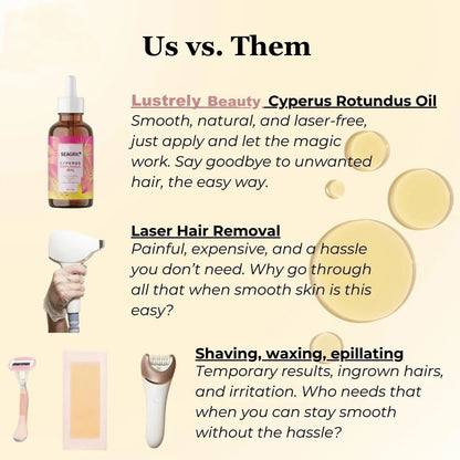 🌿 Natural Hair Removal Oil for Smooth, Radiant Skin – Gentle & Effective