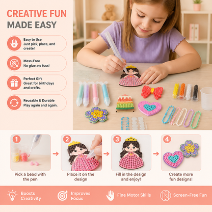 Magical Bead Painting – DIY Set for Kids