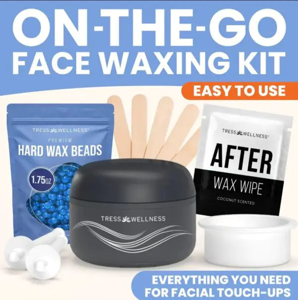 Easy to Use Nose & Brow Wax Kit for Women & Men by Brandrazi– Travel-Friendly Facial & Nose Wax Set for Brows, Upper Lip & Sideburns Sensitive Smooth Silicone Gentle Body Care Hair Removal