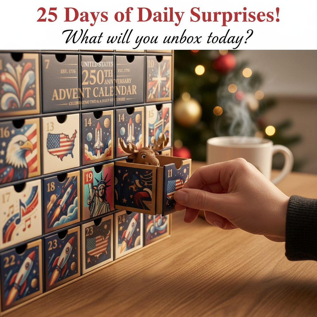The Ultimate USA 250th Anniversary Blind Box Advent Calendar! 🇺🇸🦅 (25 Days of Surprises)