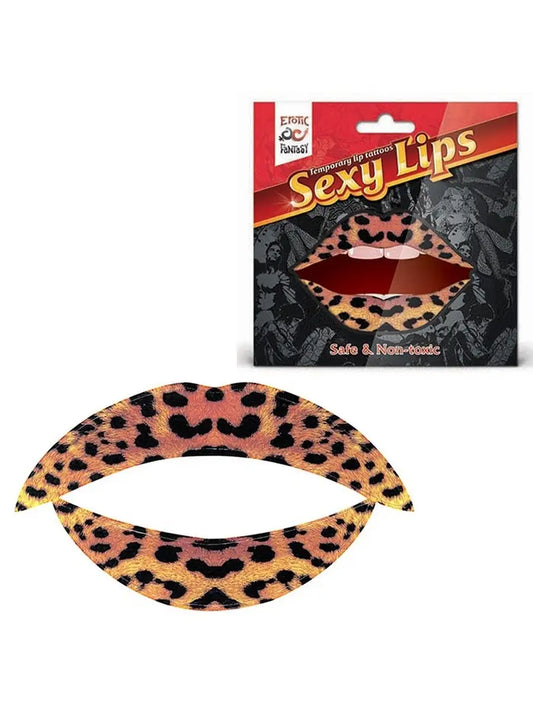 Lip Tattoo Leopard