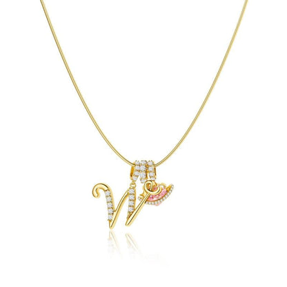 💖Last Day 50% OFF✨3-Layering Initial A-Z Letter Pendant Necklaces🎀