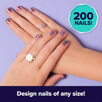 Cool Maker, GO Glam Studio Nail Kit, Style 200 Nails, 4 Designs, 2 Polish Applicators & Mask , Arts and Crafts for Ages 7 and up