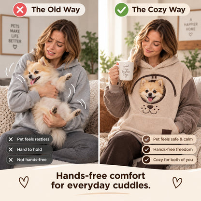 🐾 Cozy Pet Carrier Hoodie — Built-In Pouch for Cats & Small Dogs(🎁Buy 2 Free Shipping)