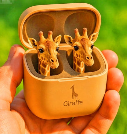 Premium 3D Artist-Series Animal Wireless Earbuds | Wireless Earphones with Cartoon Charging Case