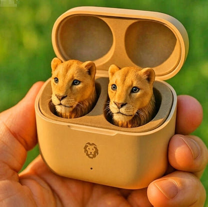 Premium 3D Artist-Series Animal Wireless Earbuds | Wireless Earphones with Cartoon Charging Case