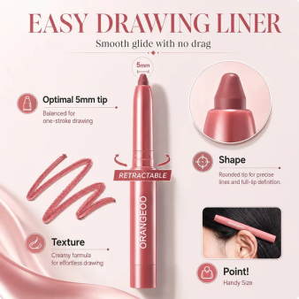 Last Day Buy 1 Get 1 Free Easy Glide Lip Liner — Creamy, Blendable Color with Smooth Application, Summervibes