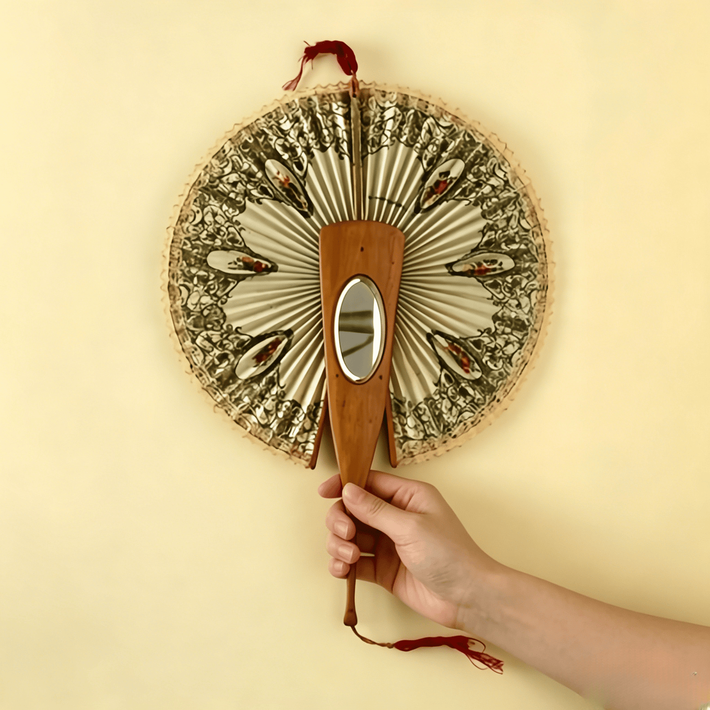 🔥LAST DAY 50% OFF - 🪞Antique Mirrored Mechanical Fan