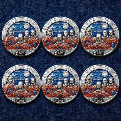 ★Artemis II • Heroic Achievement Relief Enamel Commemorative Coin★