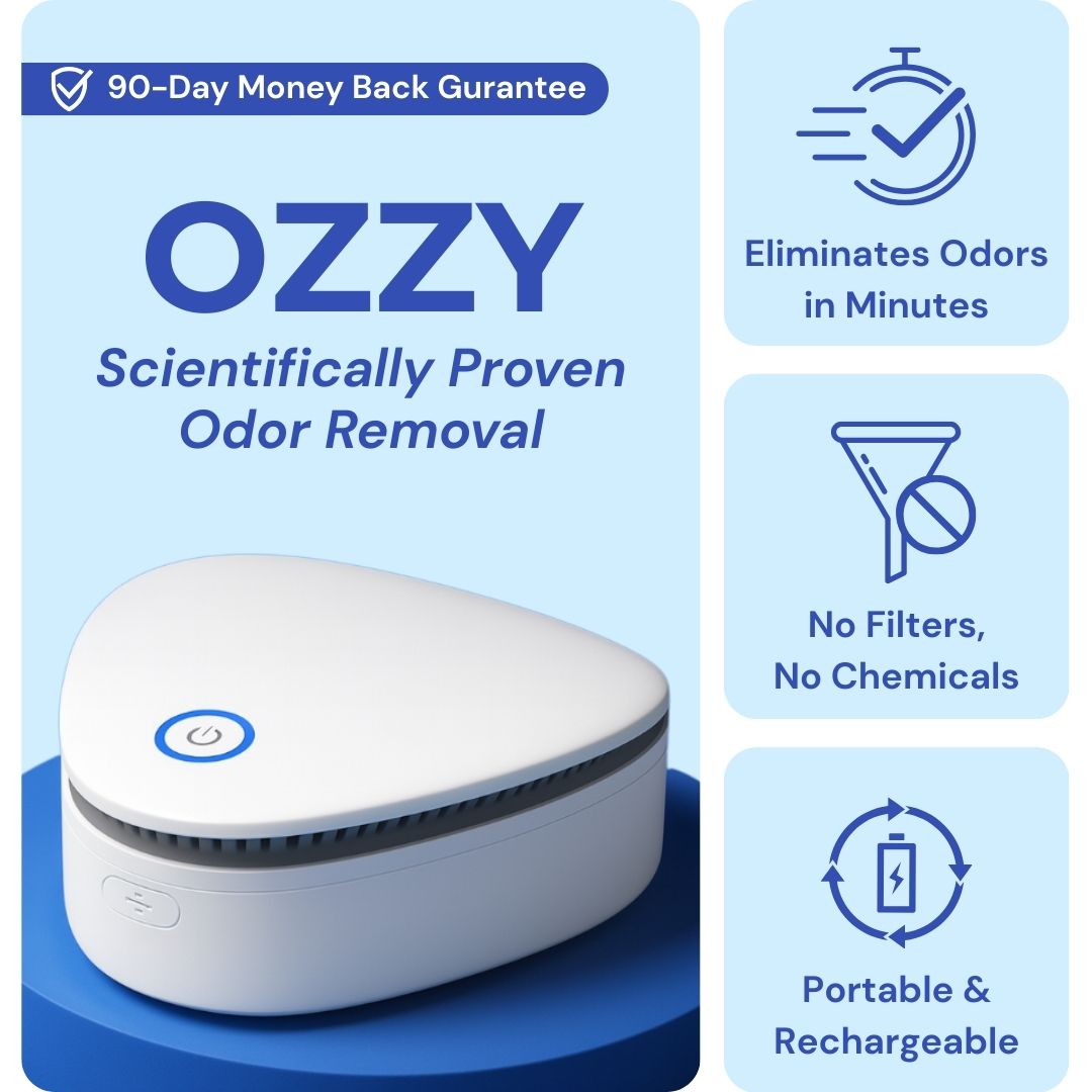 Ozzy | Eliminate Smoke, Pet & Kitchen Odors in 1-Click